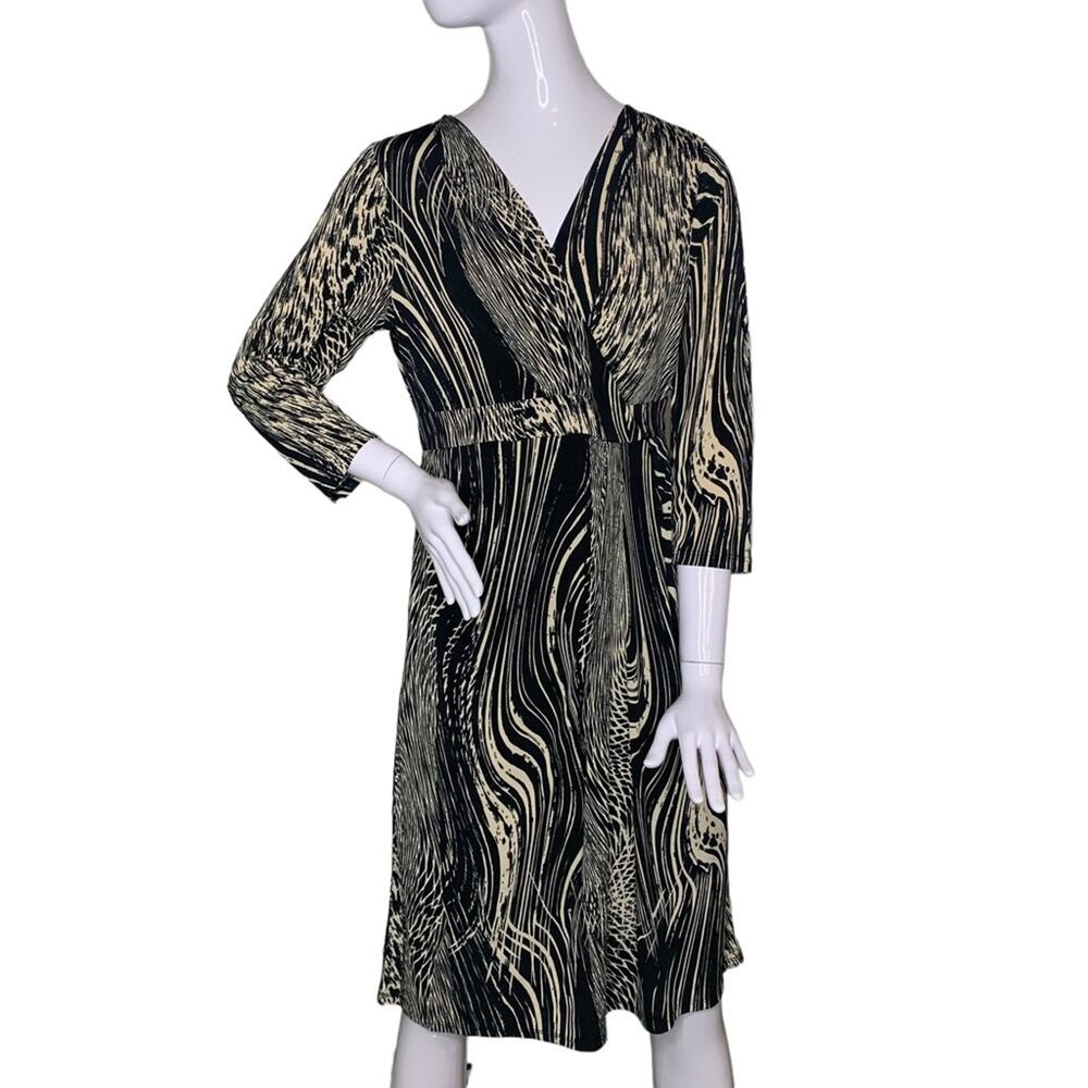 Jaclyn Smith Slim & Smooth NWT Women Dress Pullover 3/4 Sleeve Size S